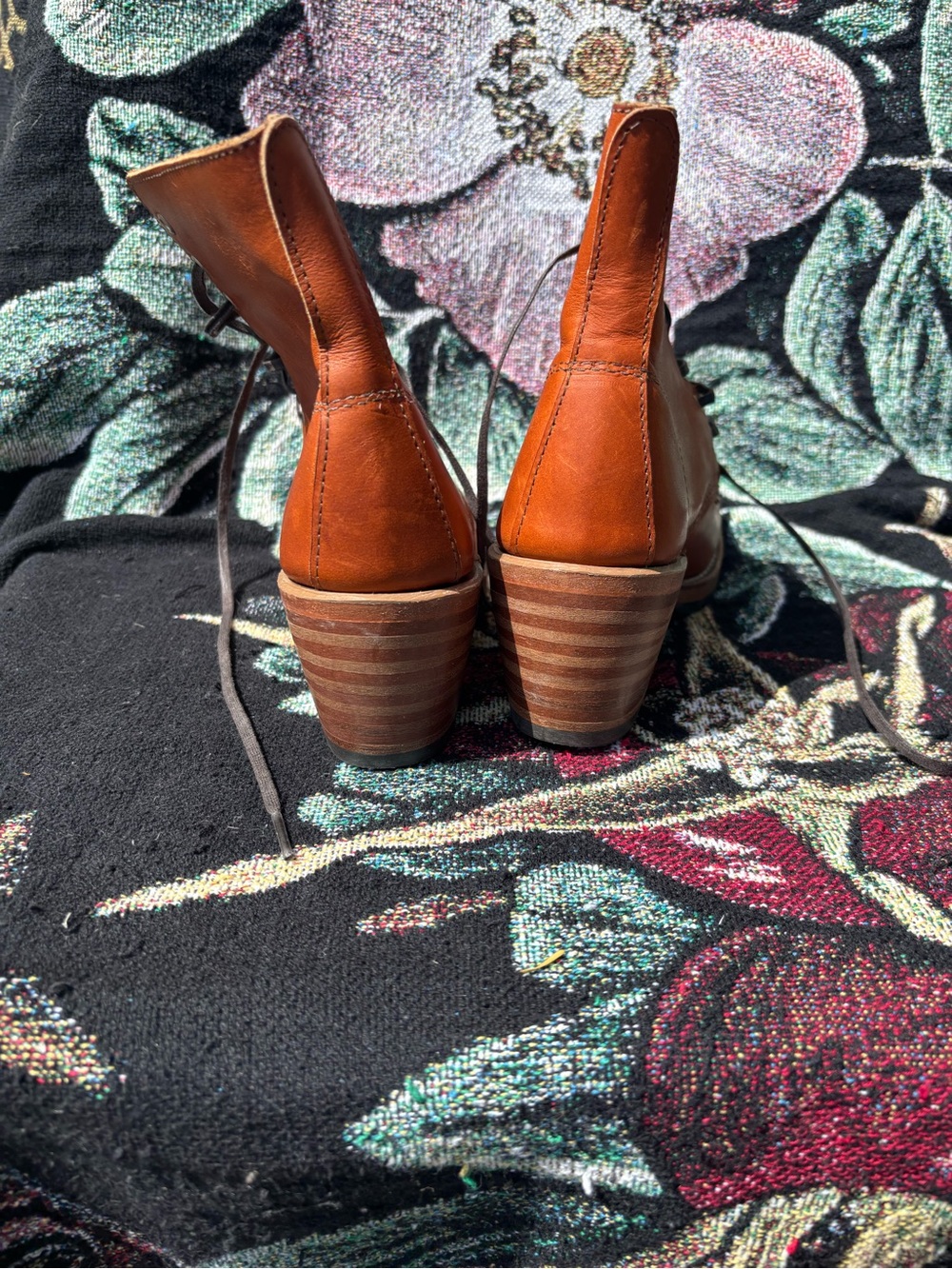 Red wing heritage Clara boot Women's Lace-Up Leather Ankle Boot in Cognac size 6 - Picture 4 of 8